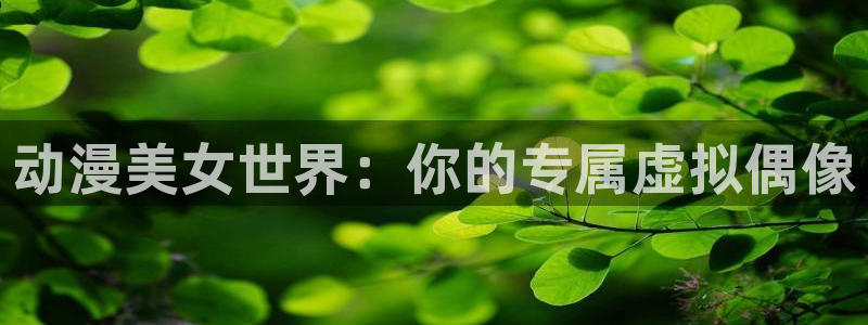 漫岛蛙：动漫美女世界：你的专属虚拟偶像