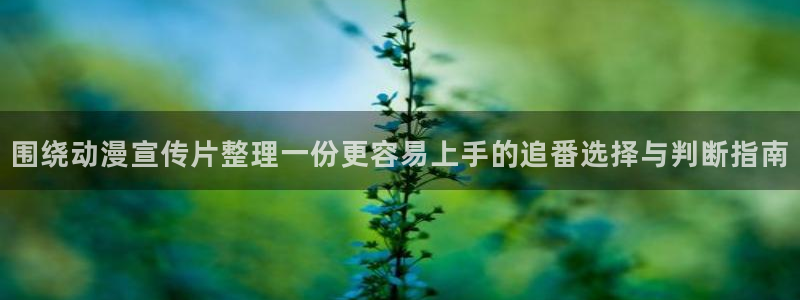 漫蛙蛙：围绕动漫宣传片整理一份更容易上手的追番选择与判断指南
